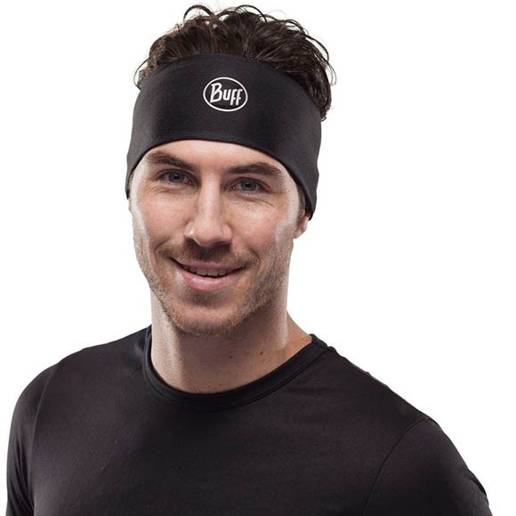 Повязка Buff CoolNet UV+ Wide Headband Solid Black 120007.999.10.00 Повязка Buff CoolNet UV+ Wide Headband Solid Black 120007.999.10.00