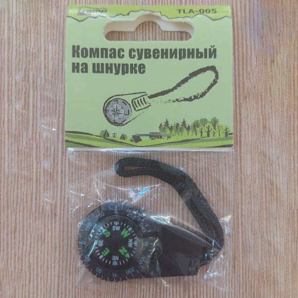 Компас-брелок сувенирный на шнурке Tramp Lite, пластик, TLA-005 Компас-брелок сувенирный на шнурке Tramp Lite, пластик, TLA-005