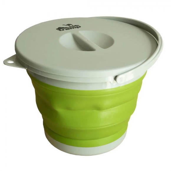 Ведро складное силиконовое 5л с крышкой Tramp TRC-127 Ведро складное силиконовое 5л с крышкой Tramp TRC-127