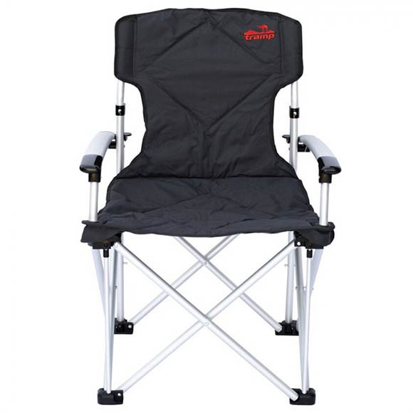 Кресло раскладное с жесткими подлокотниками, алюминий, Tramp TRF-004