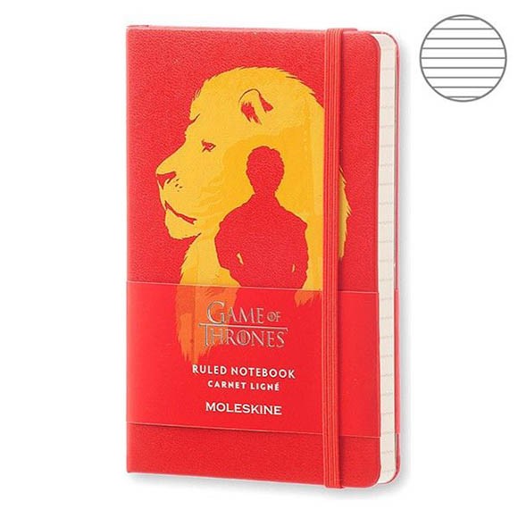Блокнот Moleskine Limited Edition Game Of Thrones Pocket 90x140мм 192стр. линейка, красный, LEGTMM710