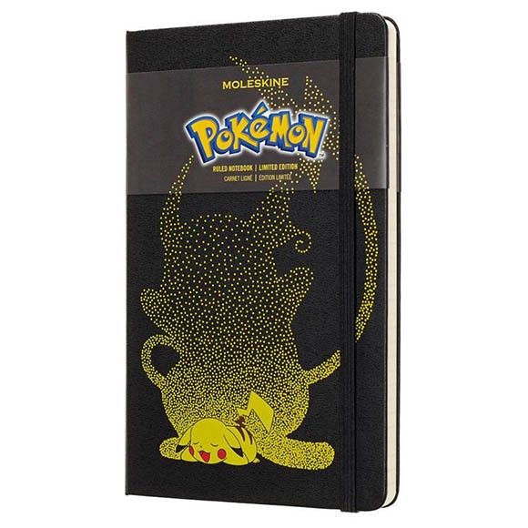 Блокнот Moleskine Limited Edition Pokemon Large 130х210мм 240стр. линейка Pikachu, LEPOQP060PK