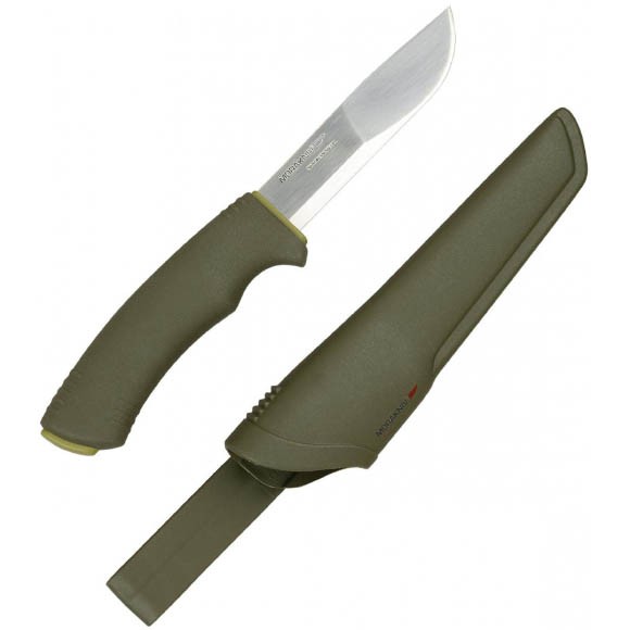 Нож Morakniv Bushcraft Forest, нержавеющая сталь, резиновая ручка, 12493