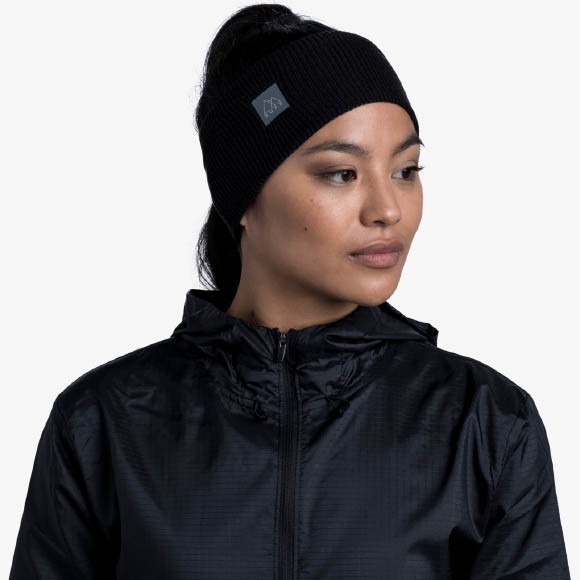 Повязка Buff CrossKnit Headband Solid Black 126484.999.10.00 Повязка Buff CrossKnit Headband Solid Black 126484.999.10.00