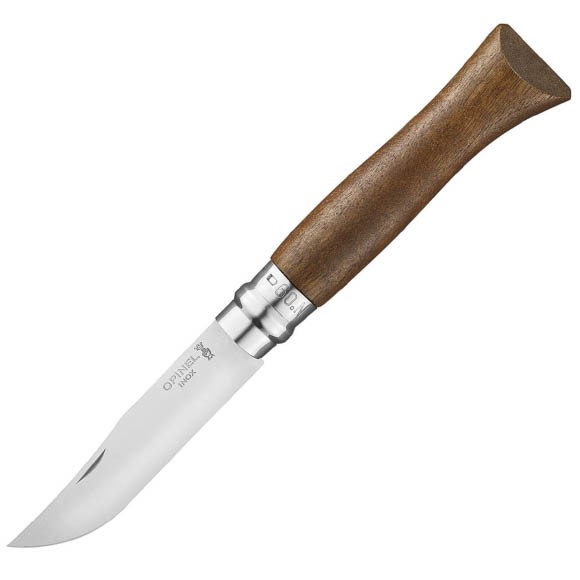 Нож Opinel №9, нержавеющая сталь, ореховая рукоять, в картонной коробке, 002425