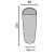 Вкладыш в спальный мешок-кокон Talberg Sheet Liner Mummy, 80х220х50