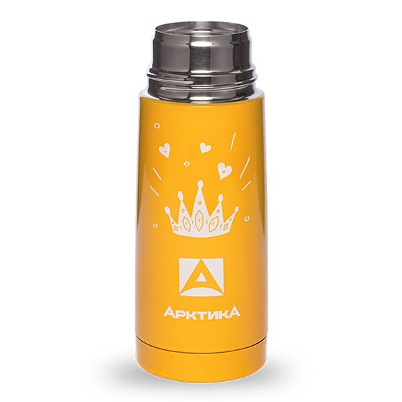 Термос Арктика (0,35 л.), бытовой, для напитков, 102-350w, желтый