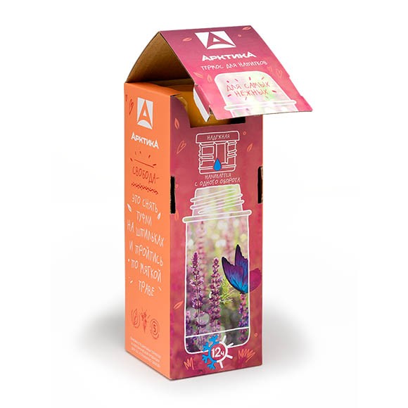 Термос Арктика (0,35 л.), бытовой, для напитков, 102-350w, желтый