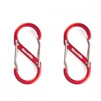 Карабин многофункциональный Naturehike NH20GS004 S-Type 5 см, 2шт