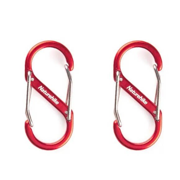 Карабин многофункциональный Naturehike NH20GS004 S-Type 5 см, 2шт