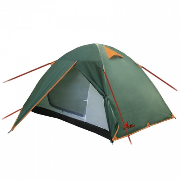 Палатка Totem Trek 2 (V2), зеленая, TTT-021
