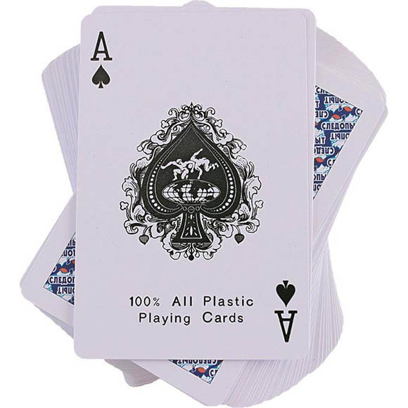 Карты игральные Следопыт, влагостойкие, пластик, 54 шт. Карты игральные Следопыт, влагостойкие, пластик, 54 шт.