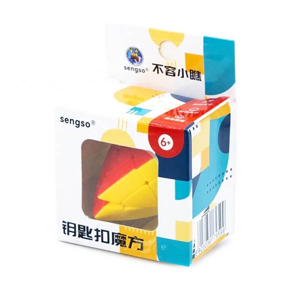 Брелок ShengShou Jing Pyraminx Mini, цветной пластик Брелок ShengShou Jing Pyraminx Mini, цветной пластик