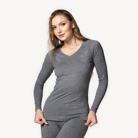 Термобелье женское Сплав Russian Winter футболка L/S серая Термобелье женское Сплав Russian Winter футболка L/S серая