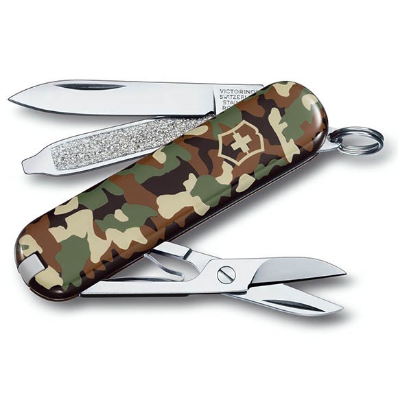 Нож-брелок Victorinox Classic, 58 мм, 7 функций, камуфляжный, 0.6223.94