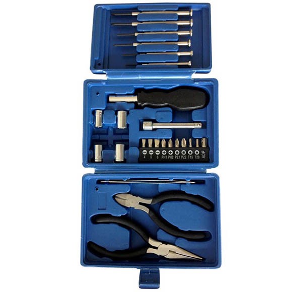 Набор инструментов Stinger W0414, 26 предметов, в пластиковом кейсе, синий