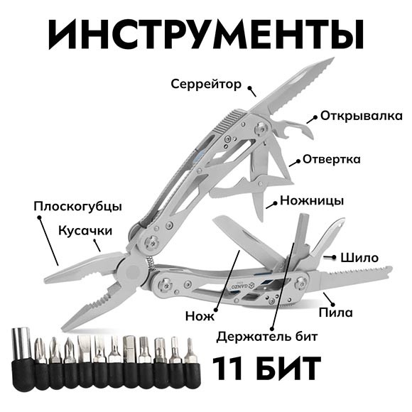 Мультитул Ganzo G202 Exclusive Edition Red Case Мультитул Ganzo G202 Exclusive Edition Red Case