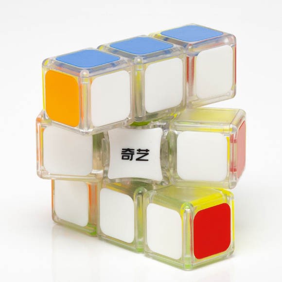 Кубик QiYi MoFangGe 1x3x3, прозрачный Кубик QiYi MoFangGe 1x3x3, прозрачный