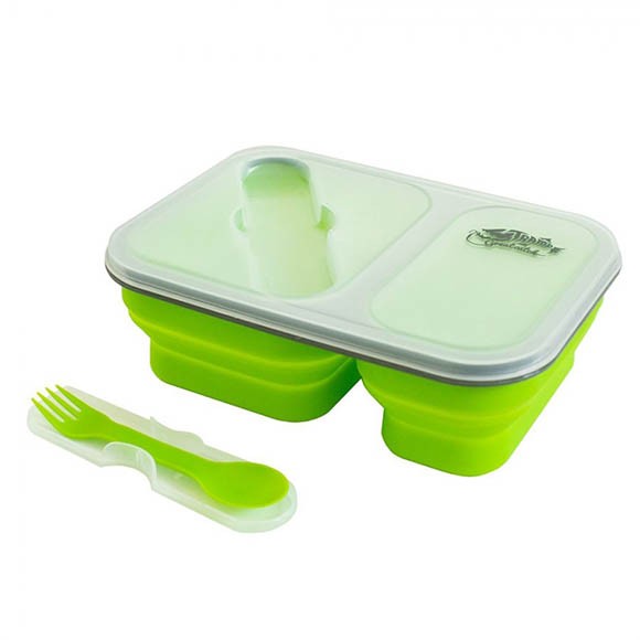 Контейнер Tramp силиконовый, 2 отсека, с ловилкой, TRC-090 Контейнер Tramp силиконовый, 2 отсека, с ловилкой, TRC-090