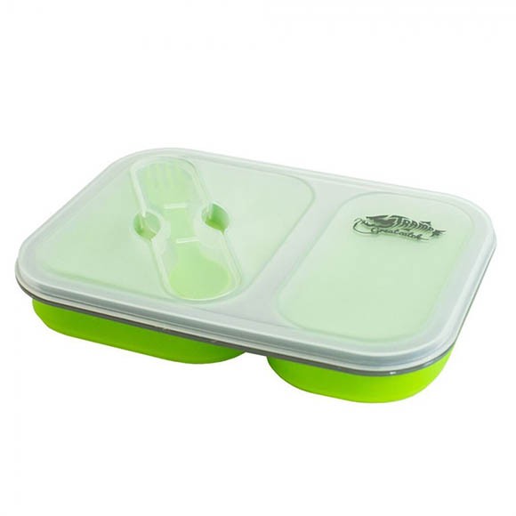 Контейнер Tramp силиконовый, 2 отсека, с ловилкой, TRC-090 Контейнер Tramp силиконовый, 2 отсека, с ловилкой, TRC-090