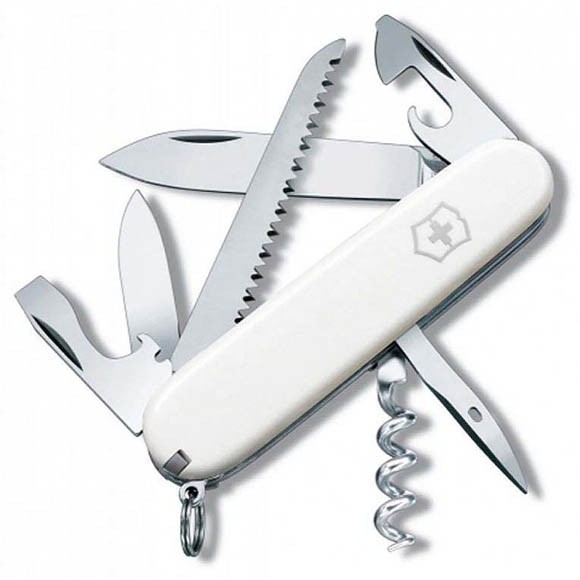 Нож Victorinox Camper, 91 мм, 13 функций, белый, 1.3613.7R