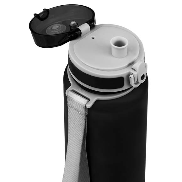 Бутылка тритановая арт. 720-1000, 1000 мл, черная матовая, с ситечком Бутылка тритановая арт. 720-1000, 1000 мл, черная матовая, с ситечком