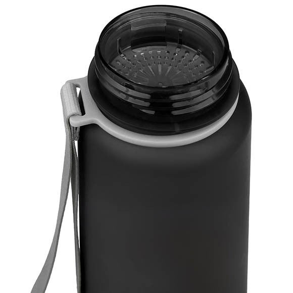 Бутылка тритановая арт. 720-1000, 1000 мл, черная матовая, с ситечком Бутылка тритановая арт. 720-1000, 1000 мл, черная матовая, с ситечком