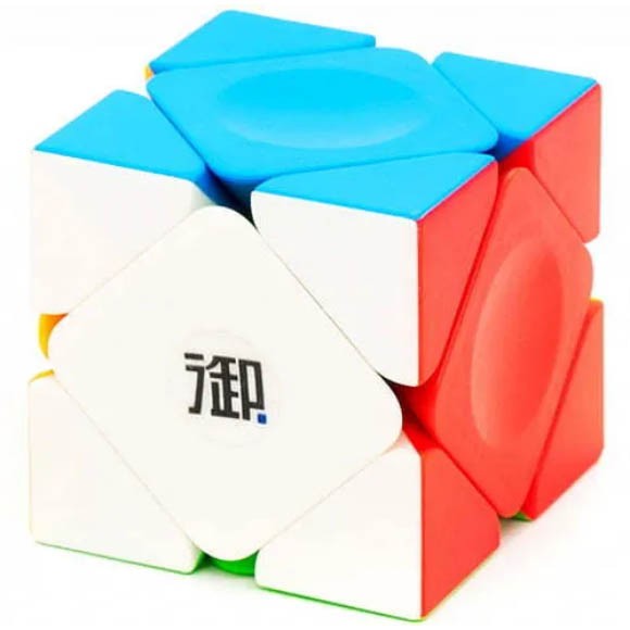 Головоломка скьюб KungFu Skewb, цветной пластик