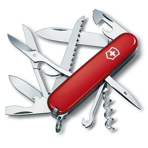 Швейцарский нож Victorinox Huntsman, красный, 1.3713