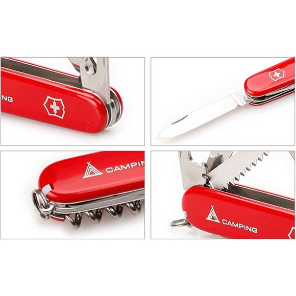 Офицерский нож Victorinox CAMPER 91 мм. / красный с логотипом "camping" 1.3613.71 Офицерский нож Victorinox CAMPER 91 мм. / красный с логотипом "camping" 1.3613.71