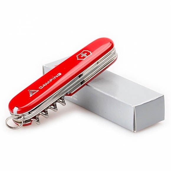 Офицерский нож Victorinox CAMPER 91 мм. / красный с логотипом "camping" 1.3613.71 Офицерский нож Victorinox CAMPER 91 мм. / красный с логотипом "camping" 1.3613.71