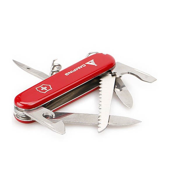 Офицерский нож Victorinox CAMPER 91 мм. / красный с логотипом "camping" 1.3613.71 Офицерский нож Victorinox CAMPER 91 мм. / красный с логотипом "camping" 1.3613.71