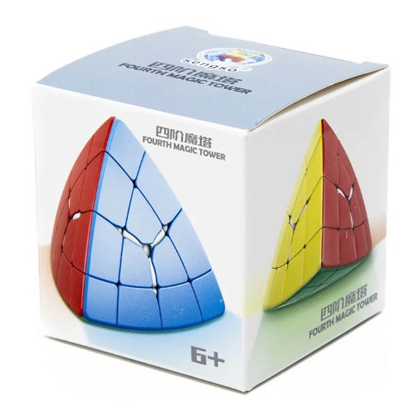 Головоломка ShengShou Magic Tower 4x4x4, цветной пластик Головоломка ShengShou Magic Tower 4x4x4, цветной пластик