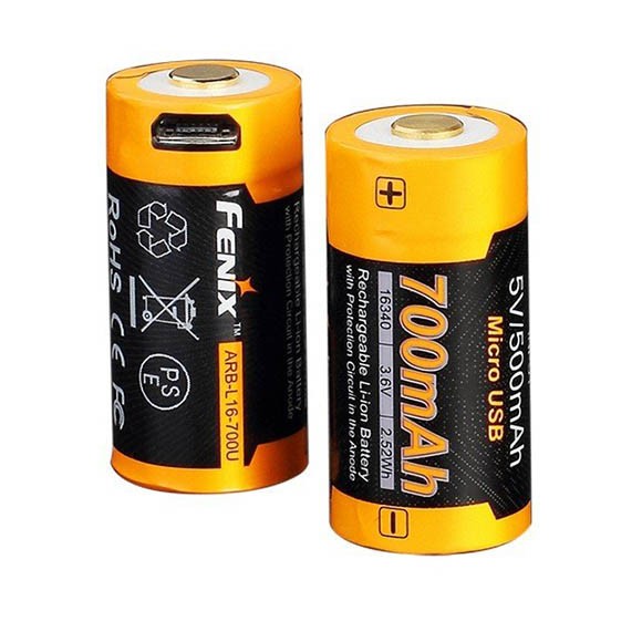 Аккумулятор Fenix Li-ion ARB-L16-700U 16340 Аккумулятор Fenix Li-ion ARB-L16-700U 16340