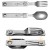 Походные столовые приборы Roxon C2