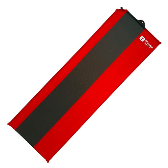 Ковер самонадувающийся BTrace Basic 4,183x51x3,8 см, красный/серый, M0222